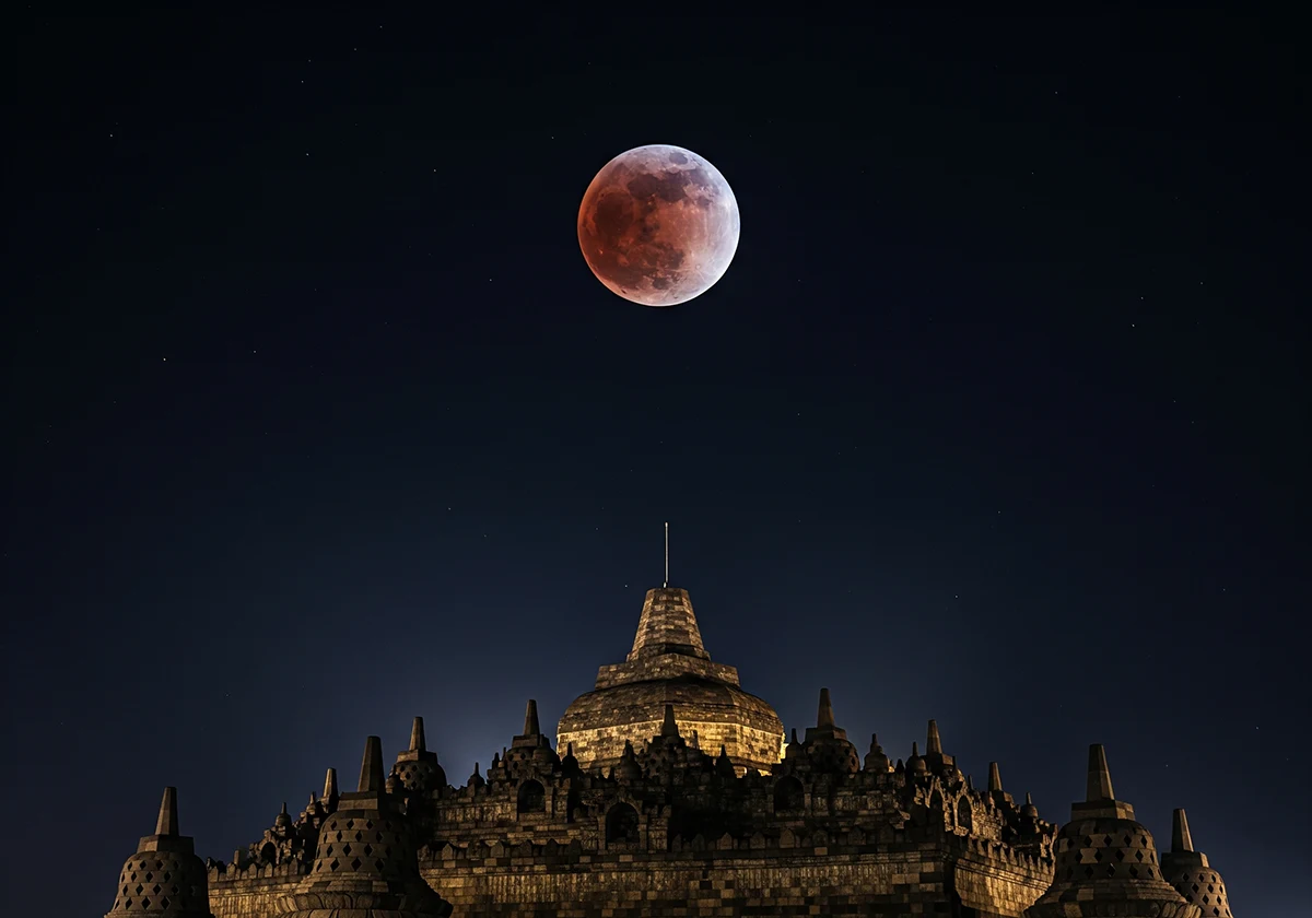 Bulan di candi borobudur